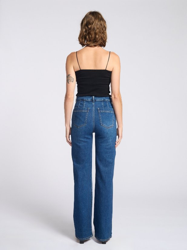 Picture of Camia A-Line With Front Long Seam Jean